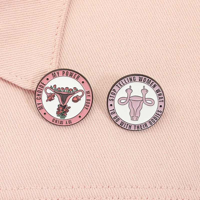 My Choice My Body My Power Emaille Pin Damenrechte Power Brosche Anstecknadel Schmuck Accessoires Geschenk für Freunde