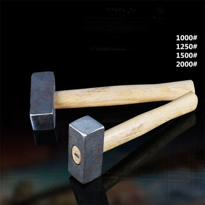 Stone hammer, square head, square head, wooden handle, heavy-duty wall smashing and wall dismantling, multifunctional