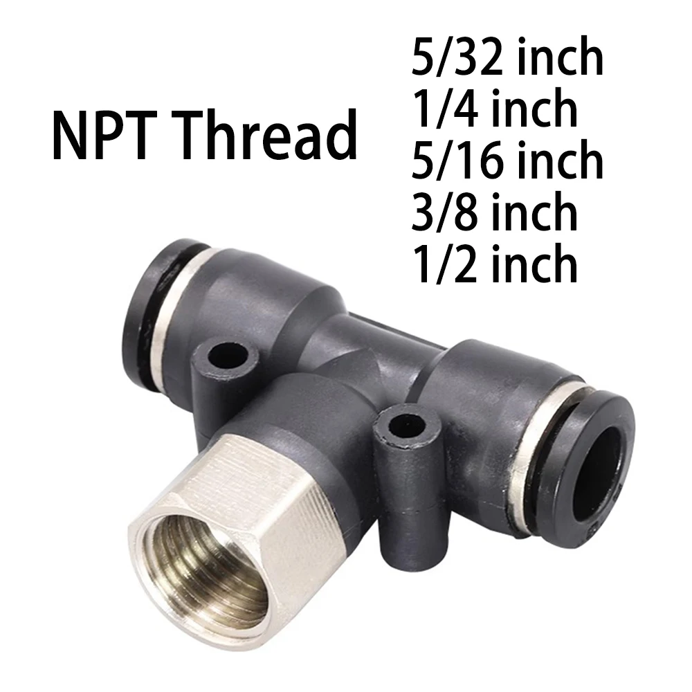 Raccord rapide pneumatique PTF américain femelle npt1 / 8 1 / 4 3 / 8 1 / 2 pouce pu trachée 5 / 32 1 / 4 5 / 16 3 / 8 1 / 2 ptf1 / 4 - N02 3 / 8 - npt1 / 4