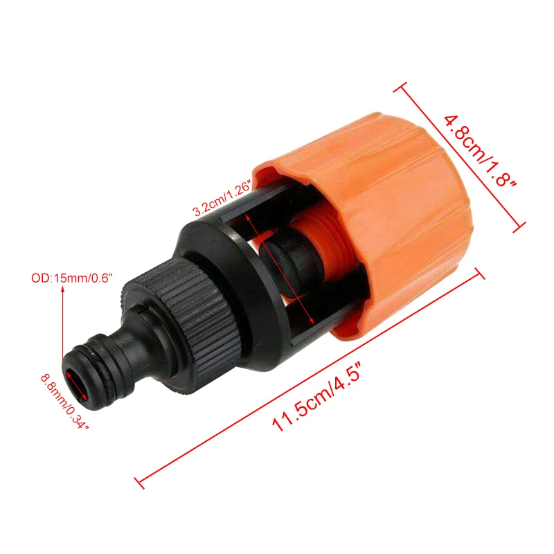 Adattatore per rubinetto dell\'acqua universale raccordo per tubo flessibile raccordo a connessione rapida rubinetto per lavaggio auto giardino