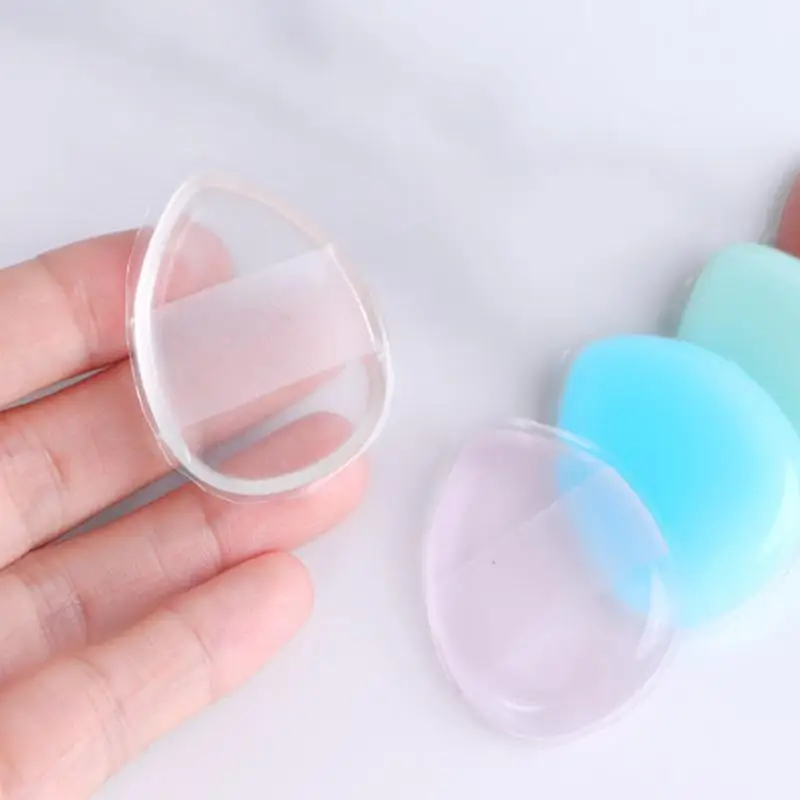Éponges de maquillage en Silicone, 1 pièce, bouffantes de poudre, dissimule le visage, accessoires de cosmétiques, vente en gros, éponge de maquillage en Silicone