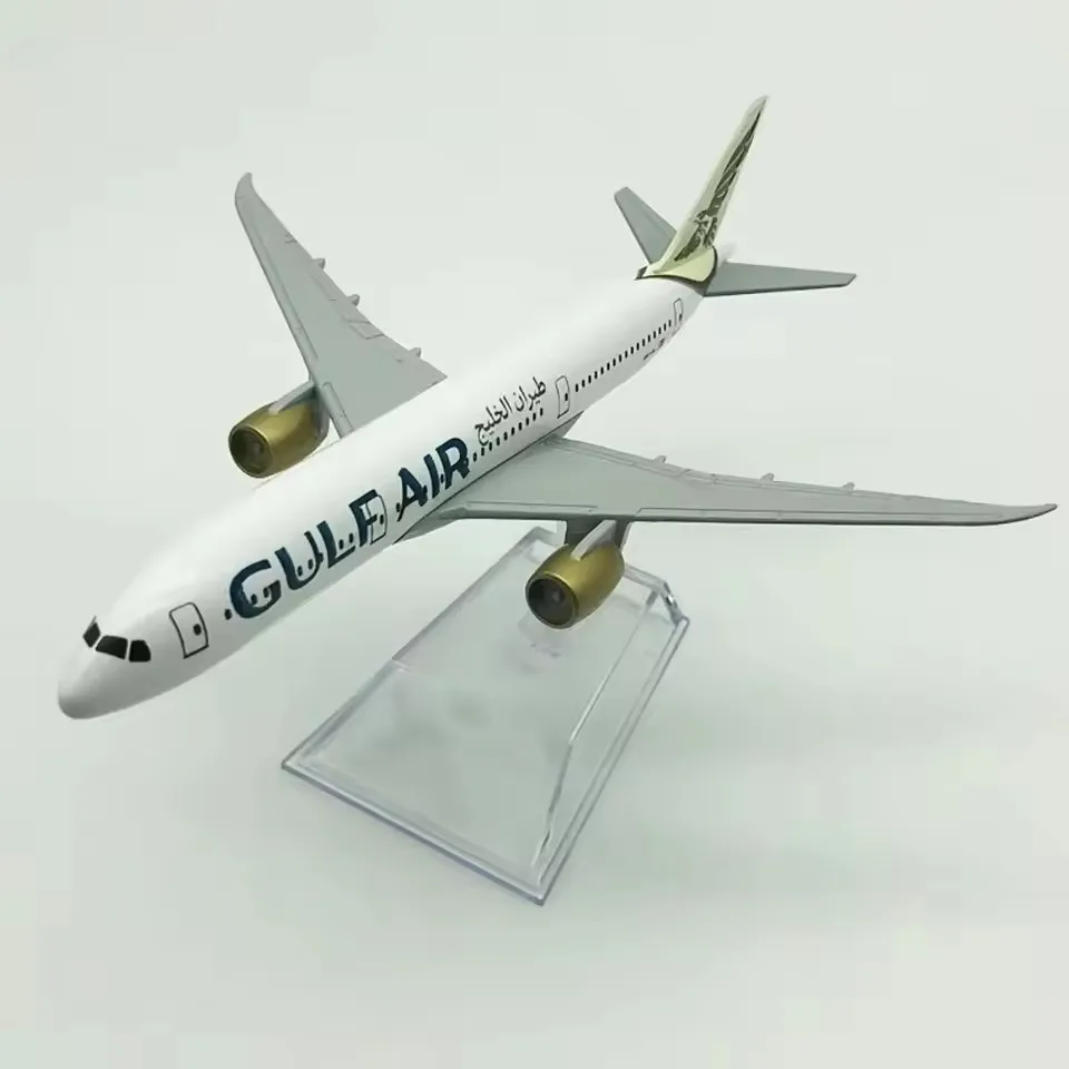 

16CM 1/400 Scale Airplane Model B787 GULF AIR Airline Aircraft Diecast Alloy Metal Plane Kids Toys Collection Home decor