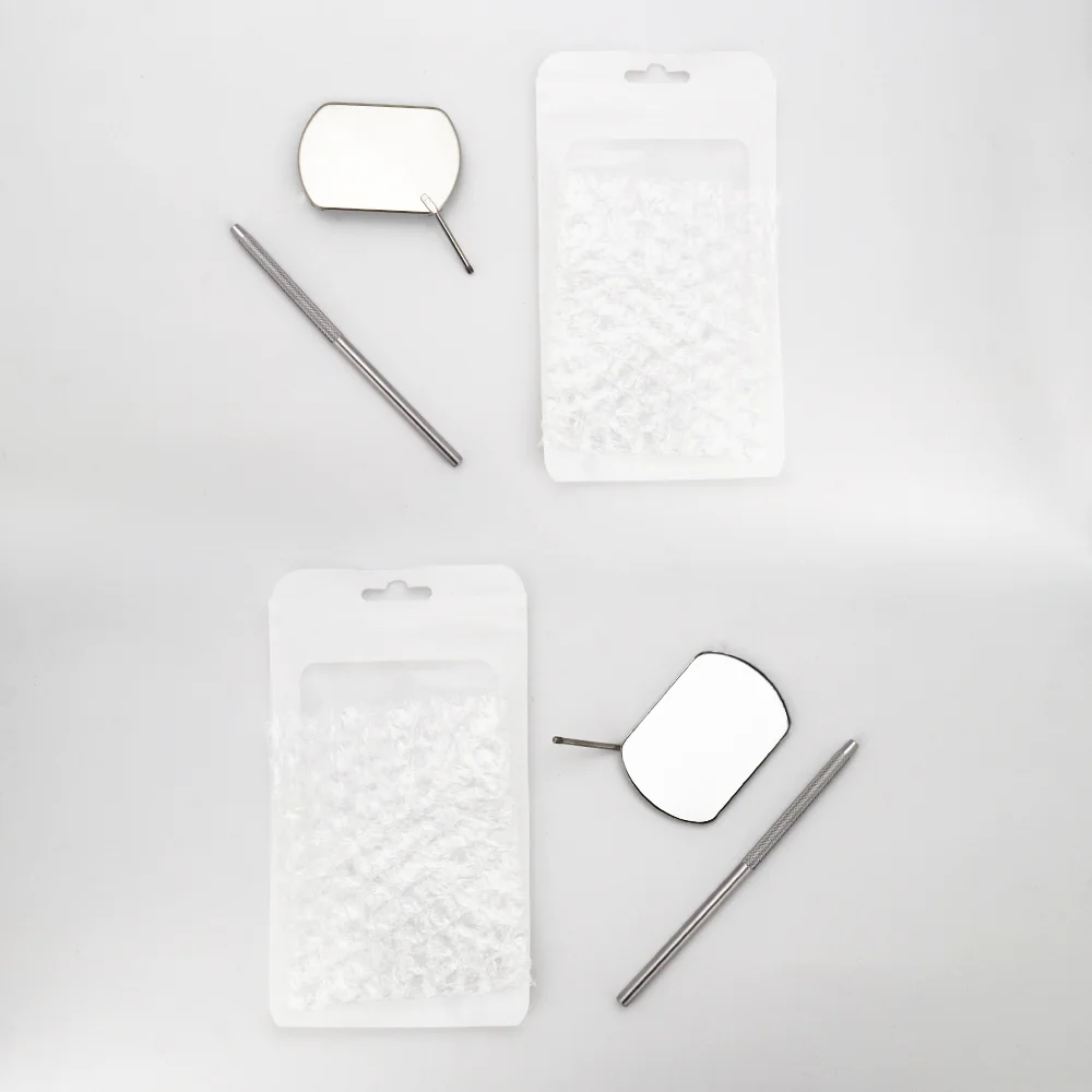 1 szt. Przeszczepianie przedłużania rzęs sprawdzanie lusterka materiał ze stali nierdzewnej ręczny dostawca narzędzi do makijażu