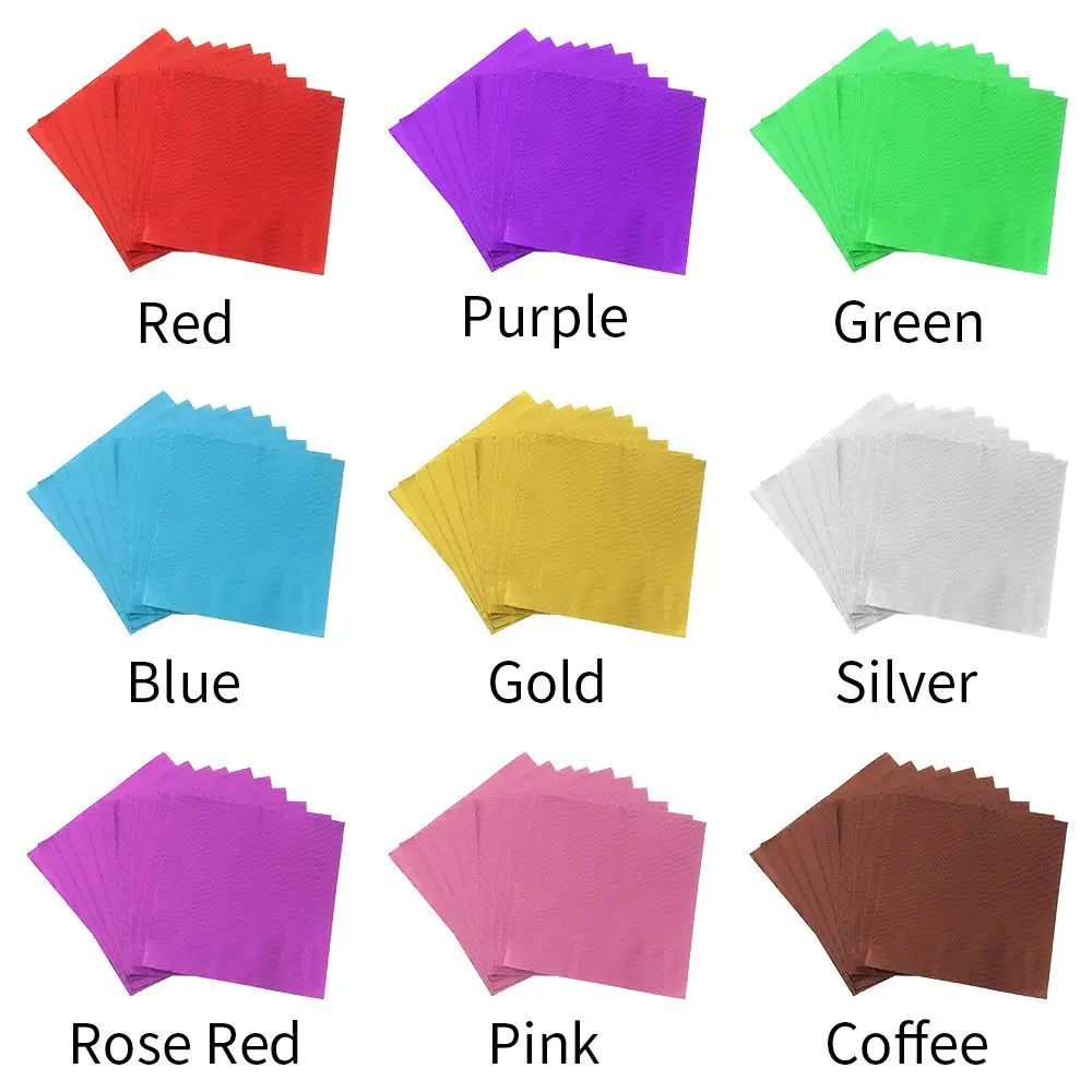 ورق تغليف من رقائق الألومنيوم ، مناسب للحلوى والشوكولاتة والبستين ، هدية نقش معدني تصنعها بنفسك ، تغليف ورقي حرفي ، بسكويت ذهبي اللون ، من من من من الخارج #6