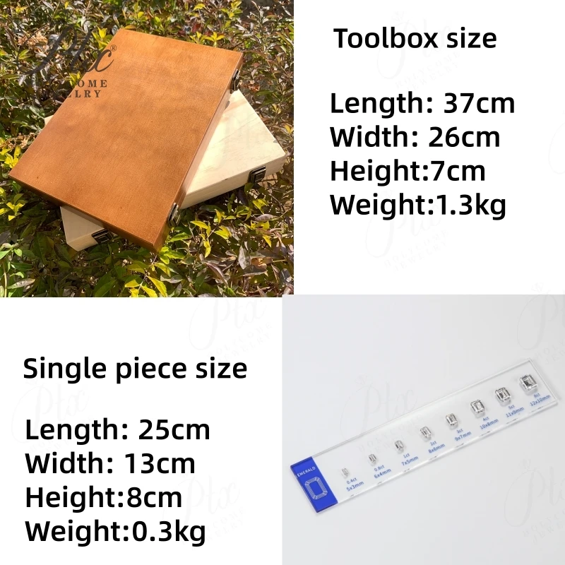 Comparison Ring Sizer Tester 5A CZ Moissanite Diamond Jewerly Dealer Tools Set Tools Size Shape Reference Top Quality Wholesale