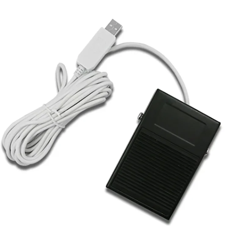 Customizable wire USB foot switch Metal pedal programmable shortcut key 1 meter USB foot switch