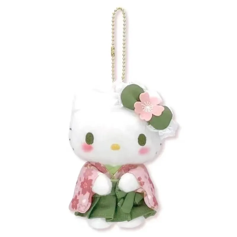 Sanrio cartoon kuromi matcha sakura quimono série chaveiro pingente mochila diária acessórios de moda personalizados