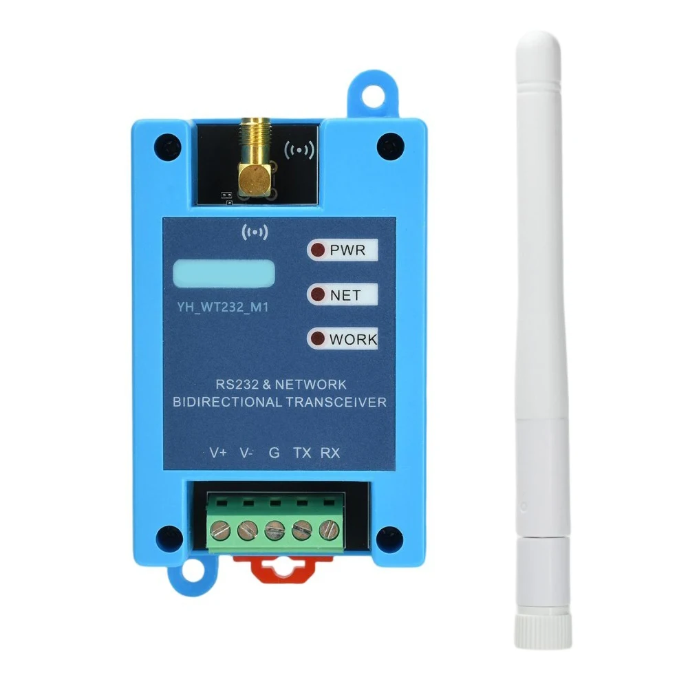 

9-24V RS232 to 2.4GHz WIFI Transmission Module RISC-V 32Bit Processor Multi-Protocol Serial Port Transparent Transmission Module