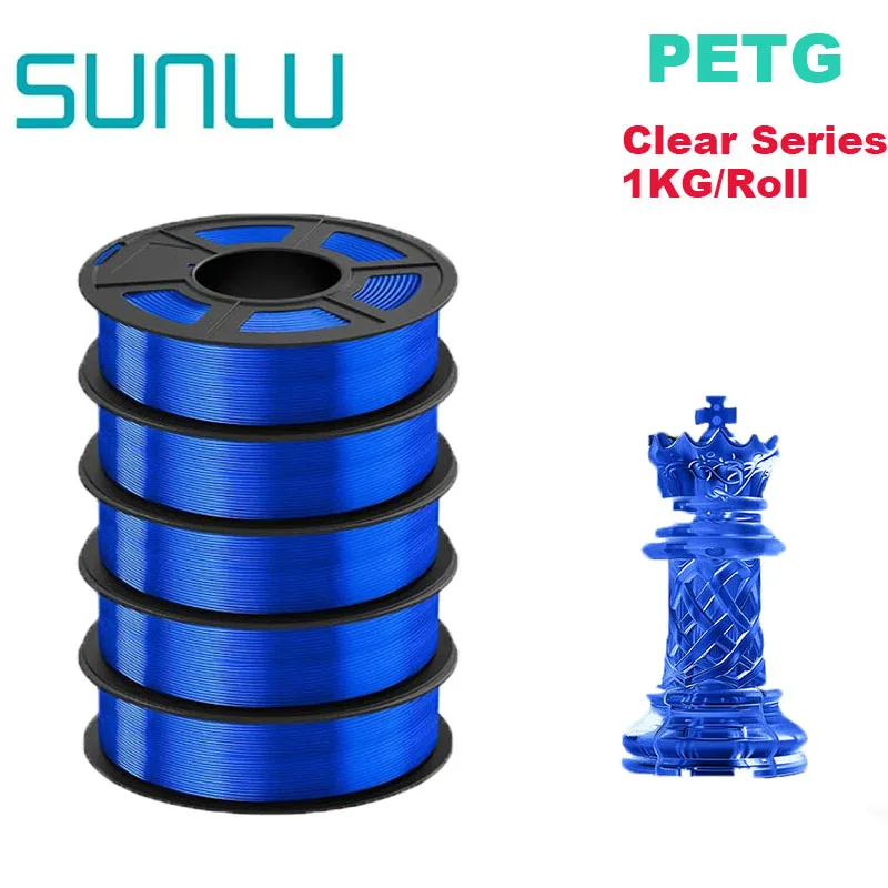 SUNLU 3D-filament PETG/EASY ABS/TPU/ASA Filamnet 1,75 mm 5 rol 1 kg (TPU 0,5 kg/rol) 3D-printerfilament voor 3D-printer