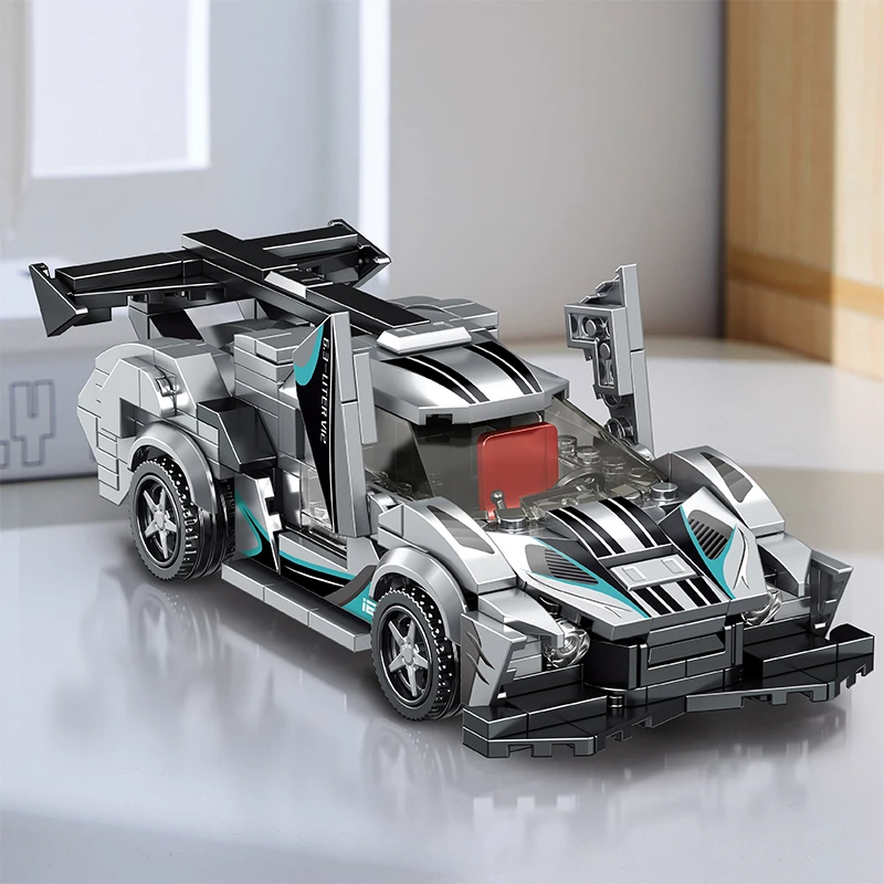 City SportsCar Model MOC Building Bricks Speed Champion Pineapple IE Modular Technology Gift Holiday Assemble Children Toys Suit