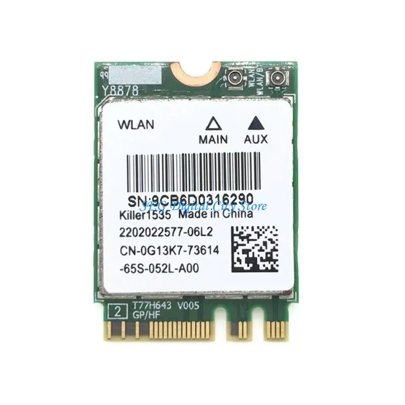 U75B Original Killer1535 Placa sem fio NGFF BT4.1 1200Mbps Placa sem fio para notebook