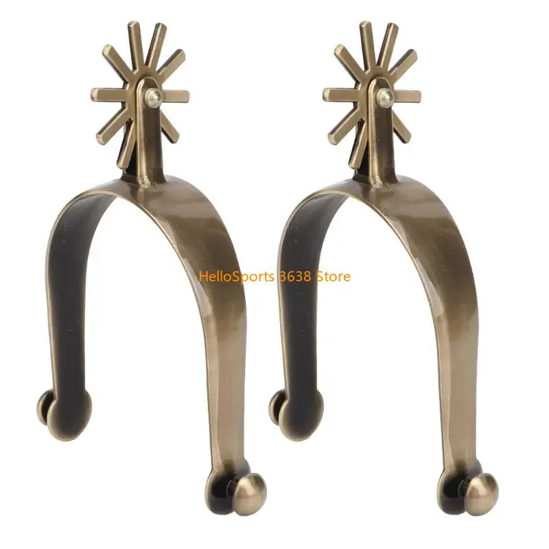 A52f Horse Spur Sostituzione in lega zinco Western Cowboy Spur con attrezzature per competizione con concorrenza con da