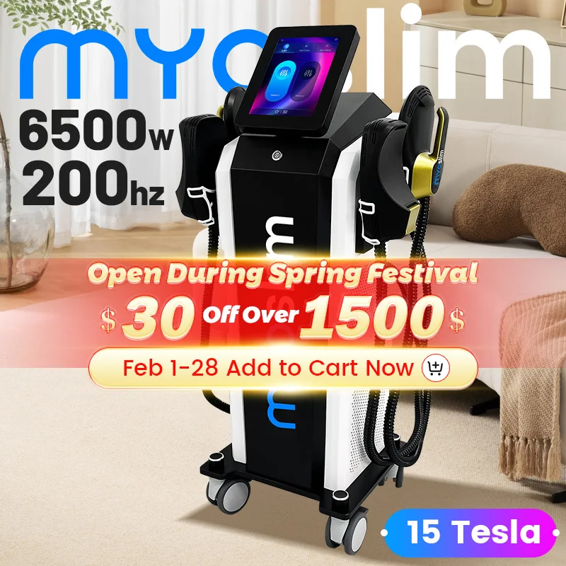 

Аппарат для коррекции фигуры MYOslim 6500W 15T 200HZ EMS Neo RF Nova HIEMT для наращивания мышц, сжигания жира, снижения веса, стимуляции мышц, CE