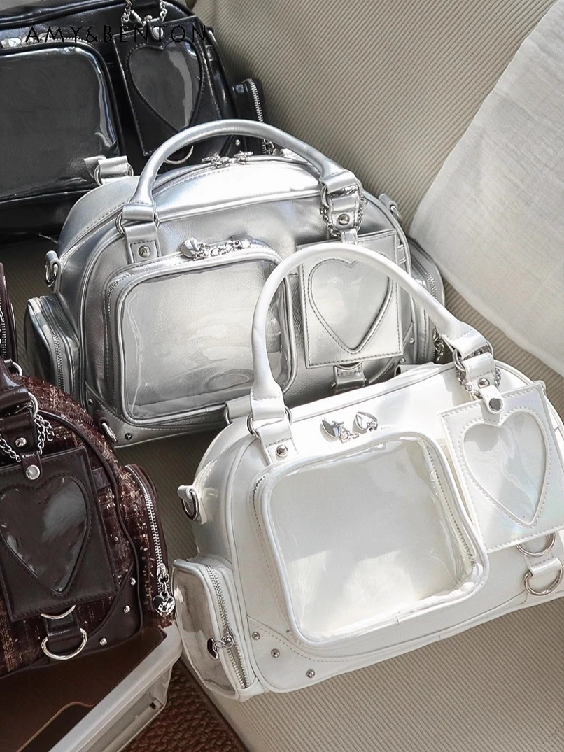 

Original Anime Girl Itabag Sweet Cool Transparent Handbag Shoulder Crossbody Bag Women Commuting Fashion Versatile PU Women Bags