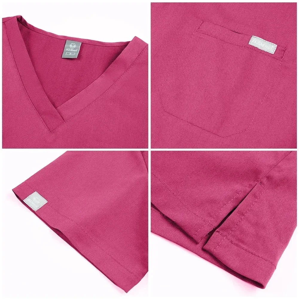 Thickening type Unisex Nurse Hospital Accessories Medical Surgical Women Gown Pharmacy Healthcare Work Wear Soft Scrub Suit