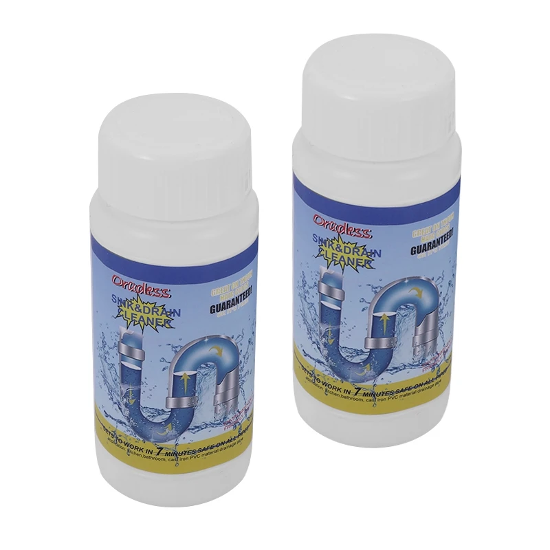 Powerful Pipe Dredging Agent Powerful Sink Drain Cleaner For Kitchen Sewer Toilet Brush Closestool Clogging Cleaning Tools 2Pc