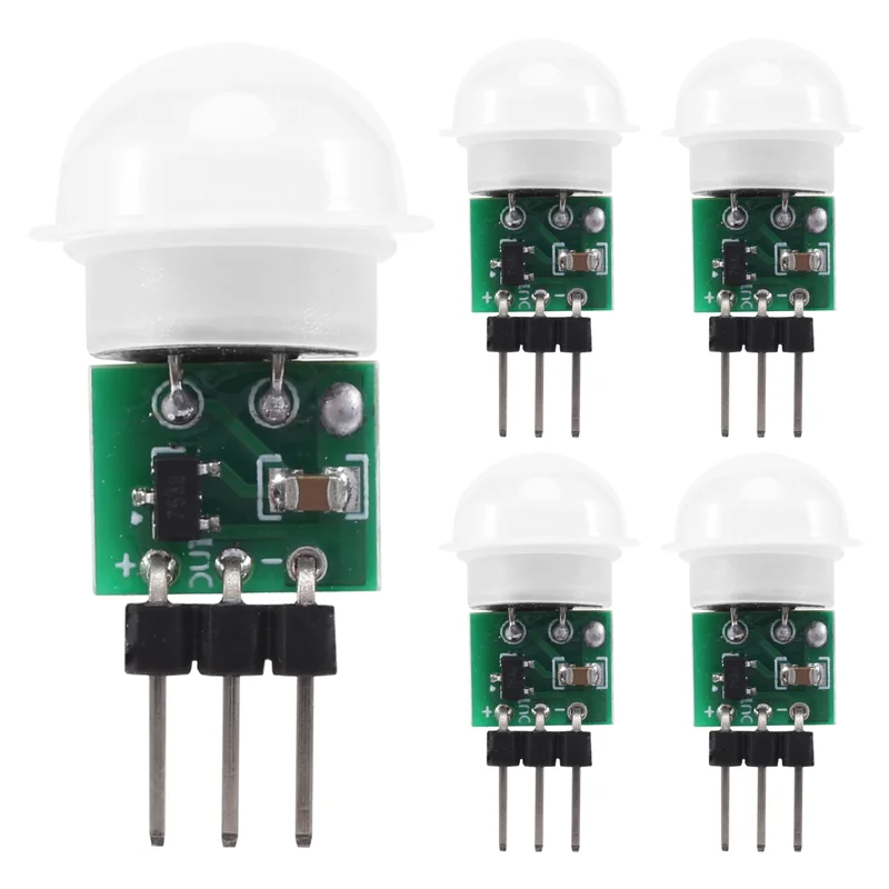 AED7-AM312 PIR Sensor,5 Pack PIR Motion Sensor Outdoor Mini Pyroelectric Infrared PIR Human IR Sensor Module Body