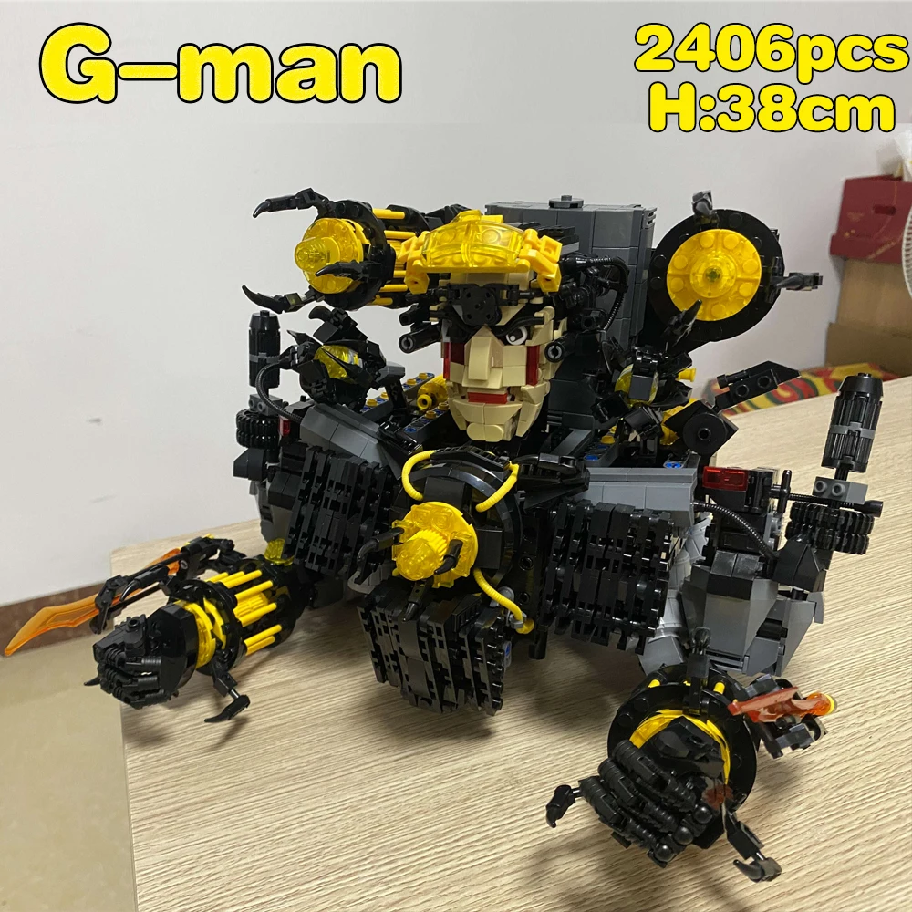 

Горячий Skibidi туалет строительные блоки туалет обновленный G Man & Dominator фигурки модель Titan Speakerman игрушки для детей рождественский подарок