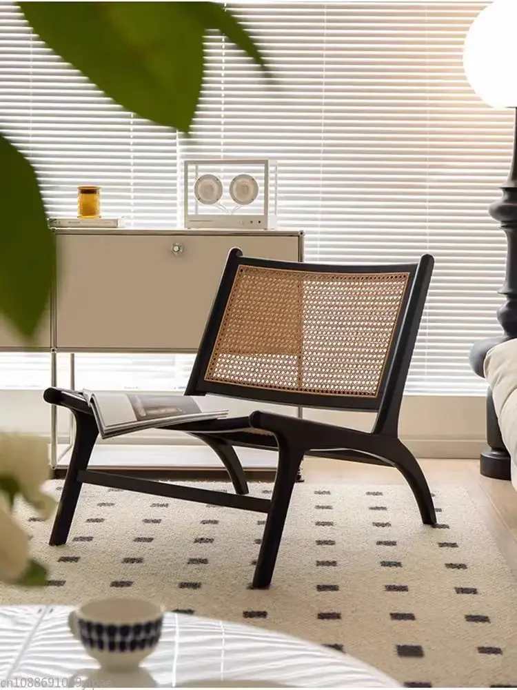 

Китайское кресло из массива дерева, имитация ротанга, одноместное кресло для спальни, балкона, гостиной, мебель для макияжа, кресло для отдыха на открытом воздухе, для пожилых людей