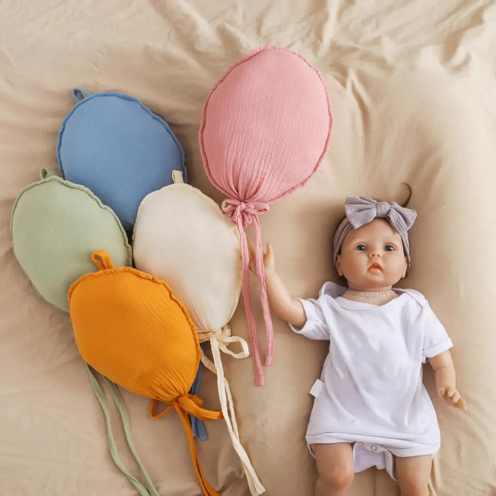 Globo de tela suave para decoración de habitación de niños, colgante de pared para dormitorio, adorno de tela para bebé recién nacido