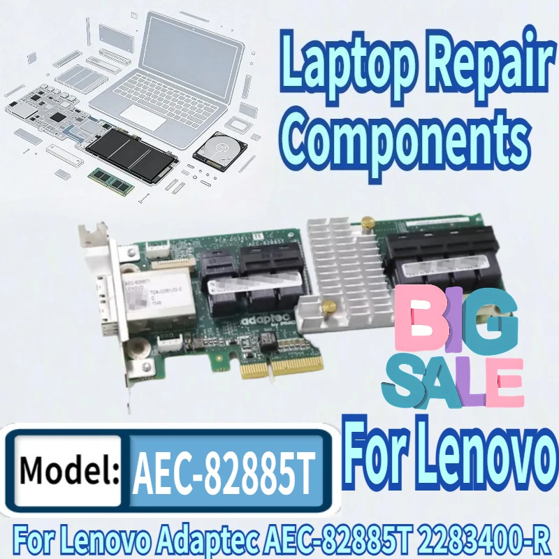 

Карта расширения For Lenovo Adaptec AEC-82885T 2283400-R 12Gbs SAS на 36 портов 00LF095