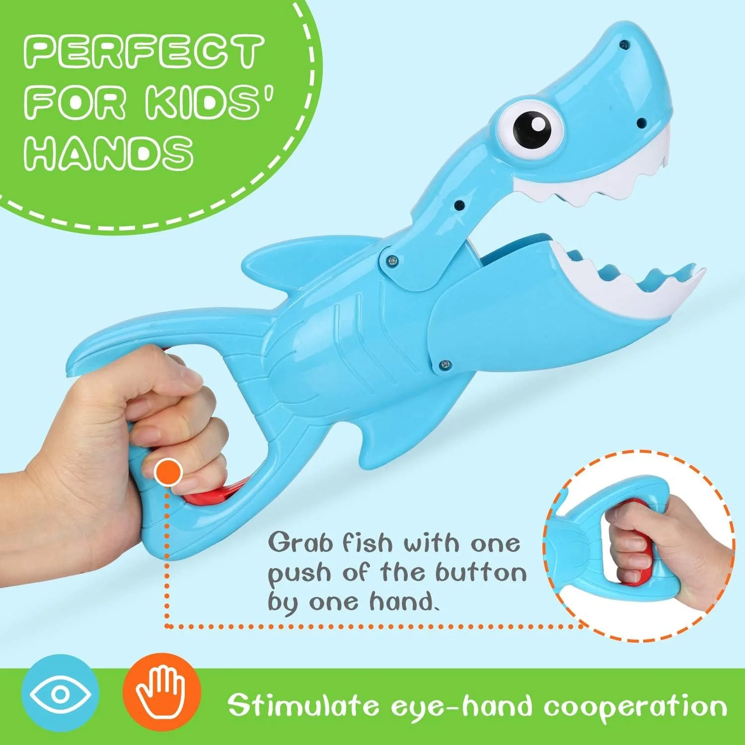 Action comprend 4 poissons flottants, jeu de bain de piscine pour bébé, cadeau pour bébé en bas âge, jouet de baignoire pour bébé avec mordre les dents