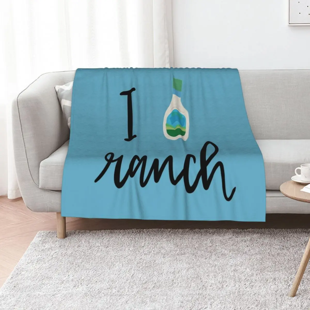 

I Love Ranch Throw Blanket anime Plaid on the sofa blankets and throws Polar Blankets