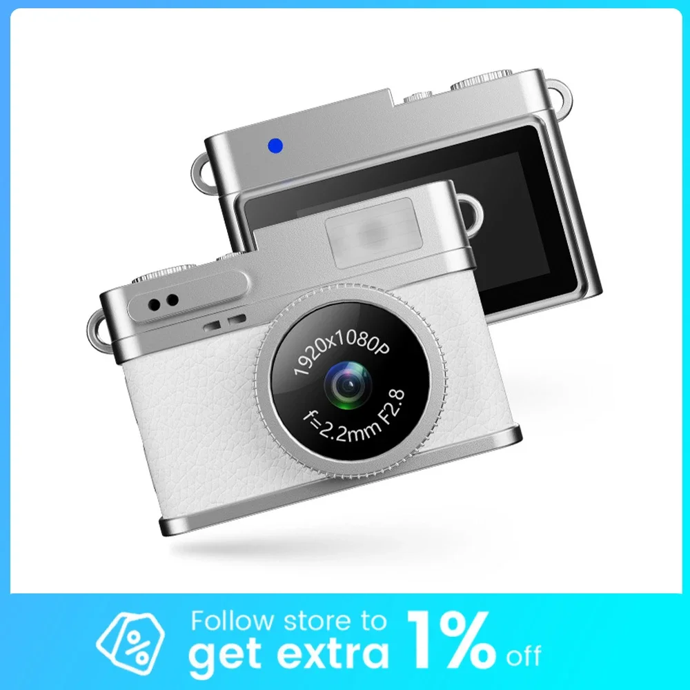 S150 Retro Digital Camera Mini Camera 1080p Pocket Video Fashion Trends Versatile High Definition Records Campus Life Accessory