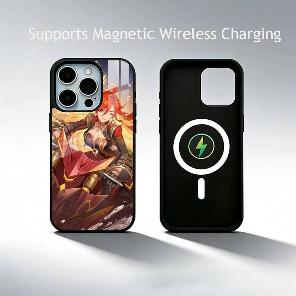 M-Mavuika G-Genshin I-Impact  Phone Case For iPhone17,16,15,14,13,12,11 Plus,Pro Supports Magnetic Wireless Charging
