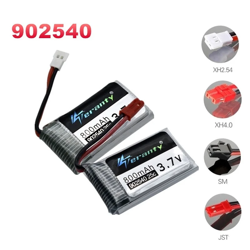 902540 Lipo Drone batteria 3.7V 800mAh 25C per Syma X5 X5C X5S X5SC X5SW TK M68 CX-30 CX-30 K60 905 V931 RC Quadcopter pezzo di ricambio