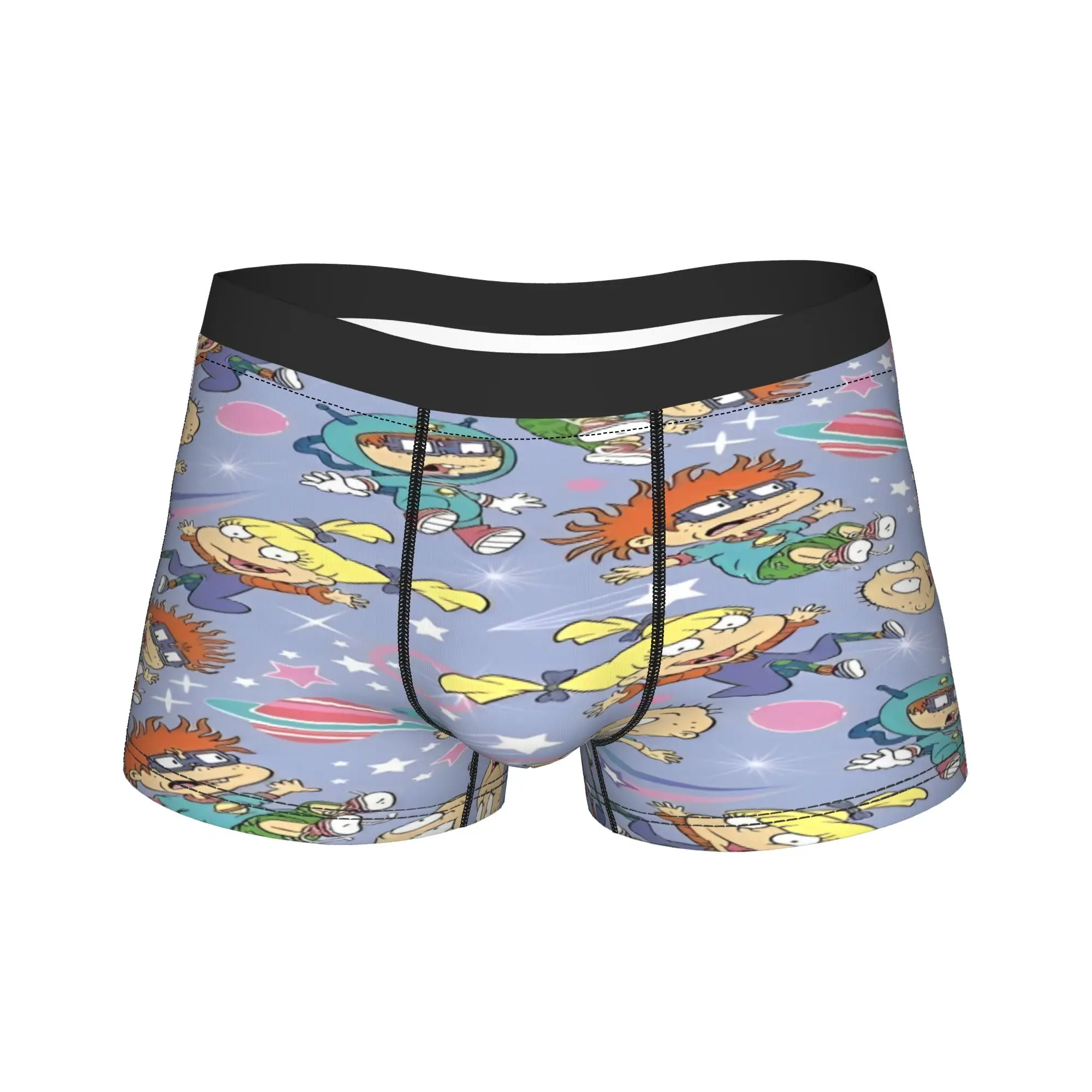 Rugrat Boxer Shorts American animated Tv Pouch Underwear Trenky Pattern Shorts Briefs Comfortable Male Underpants Plus Size