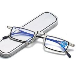 Hand Made Frame Screwless Rectangular Multi-coated Lenses Fashion Portable Reading Glasses +0.75 To +4