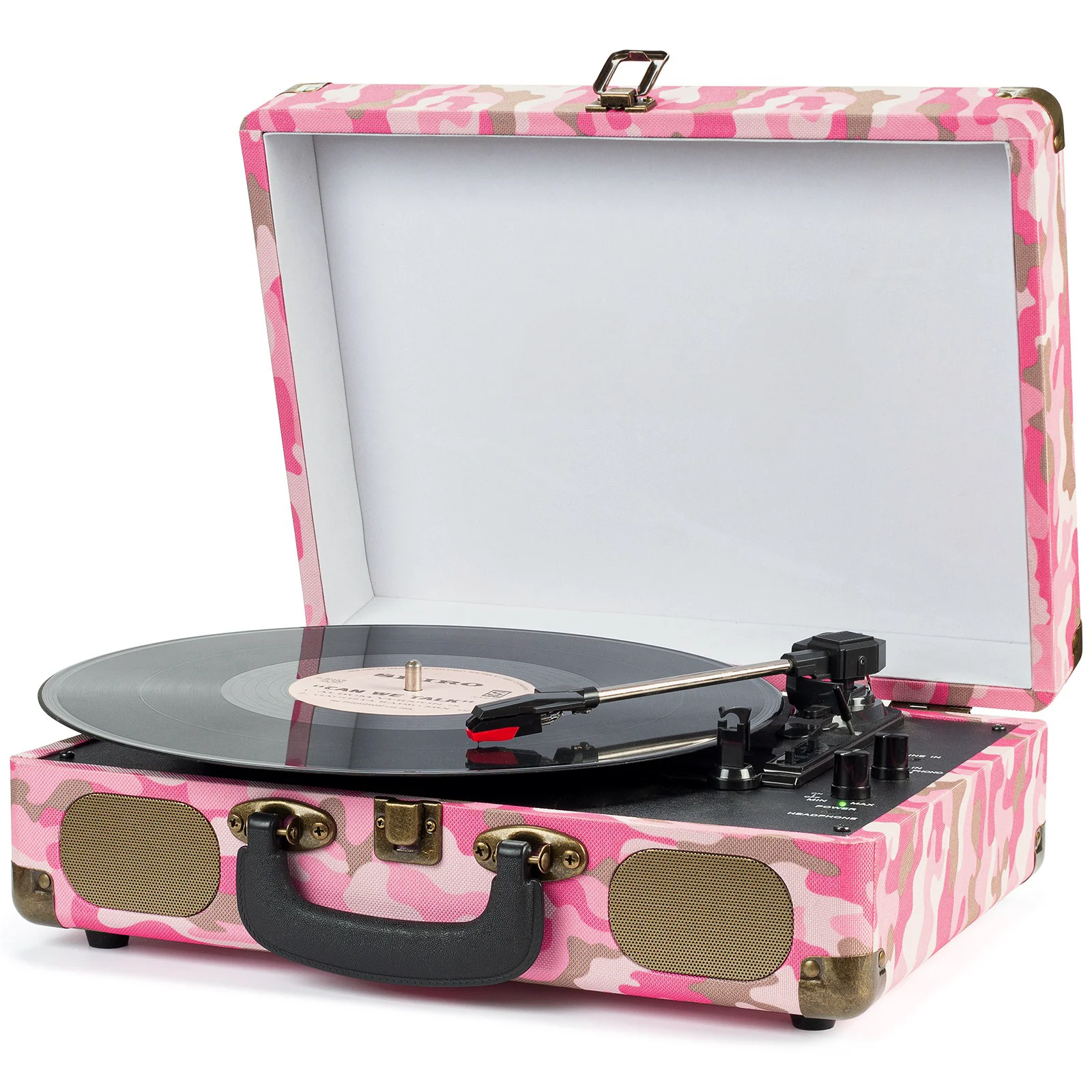 Hot Selling Turntable Record Player 33/45/78 RPM Vinyl LP Record Player Gramophone Built-in Speaker