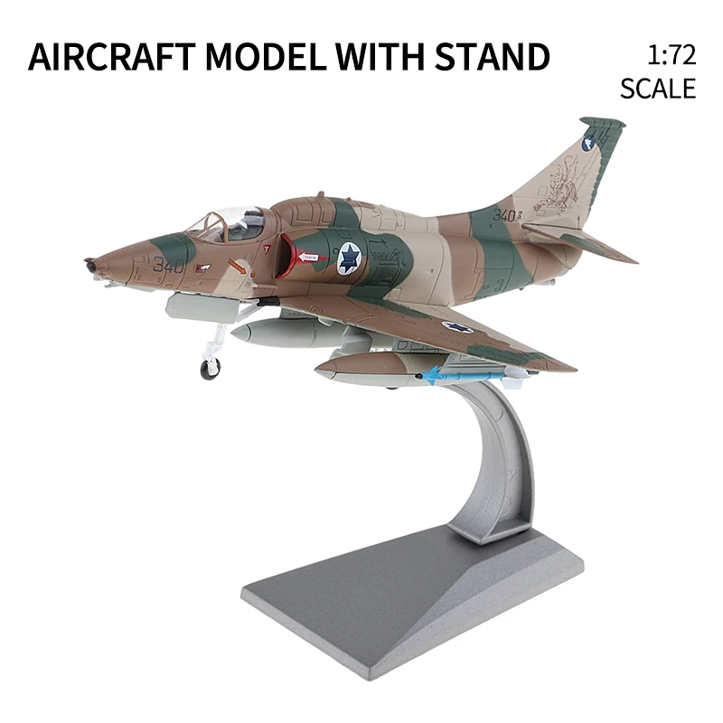 1/72 Die Cast Alloy Realistic American A-4 Skyhawk Model Metal Plane Aircrafts Model ToyHome Table Decoration With Stand Gift