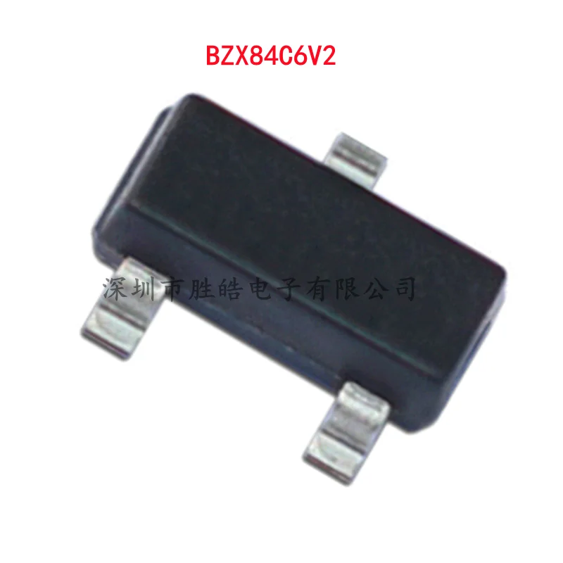 

(3000PCS) NEW BZX84C6V2 84C6V2 Silk-Screen Z4 6.2V Voltage Regulator Diode SOT-23 BZX84C6V2 Integrated Circuit