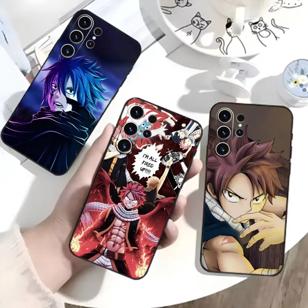ANIME P-FAIRY TAIL Phone Case For Samsung S26,S25,S24,S23,S22,S21,S20,S30,Ultra,Plus,Fe,Note,5G Black Cover
