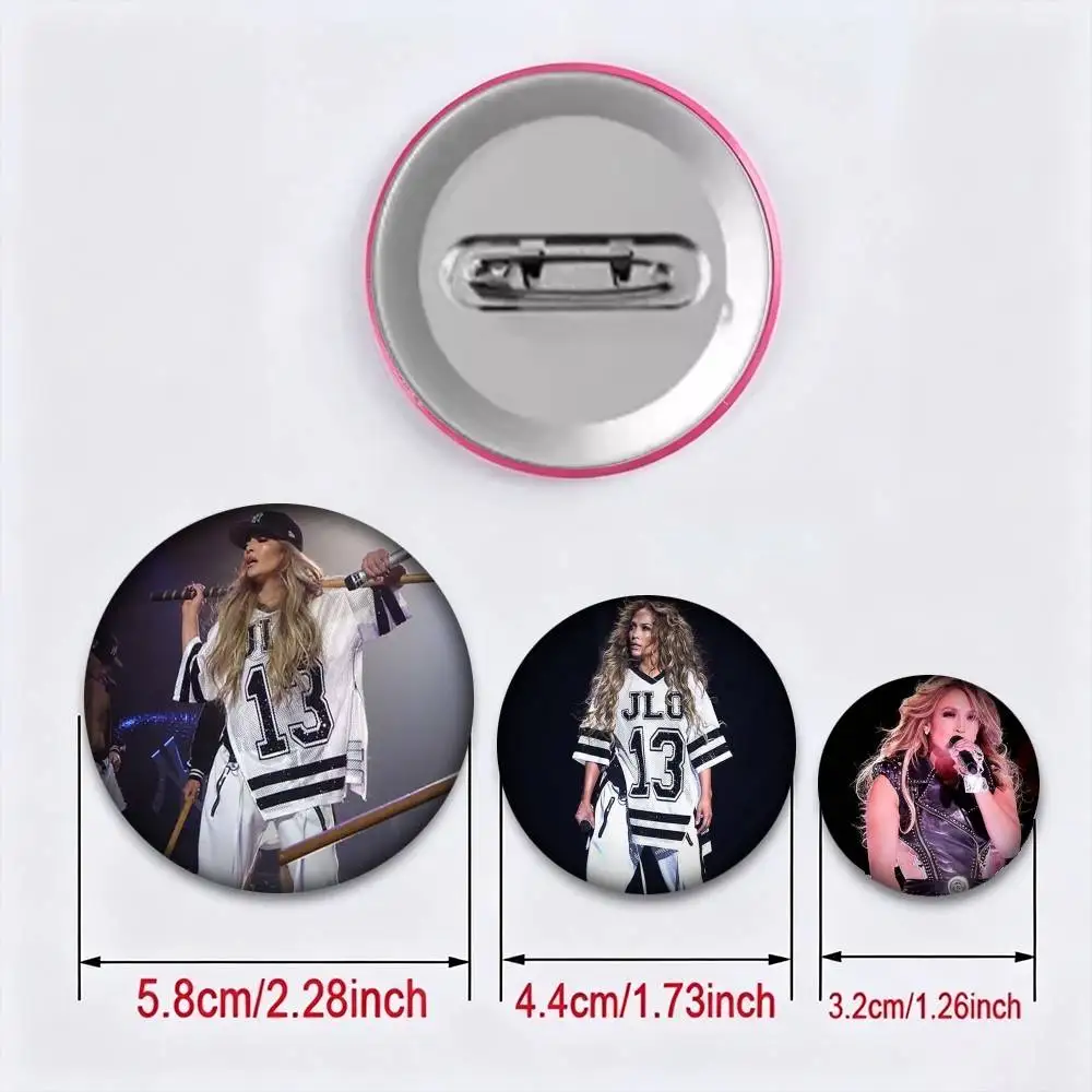 Singer J-Jennifer Lopez 25 32 44 58 75mm Badges Personalized Round Brooches Pins Accessory Gift