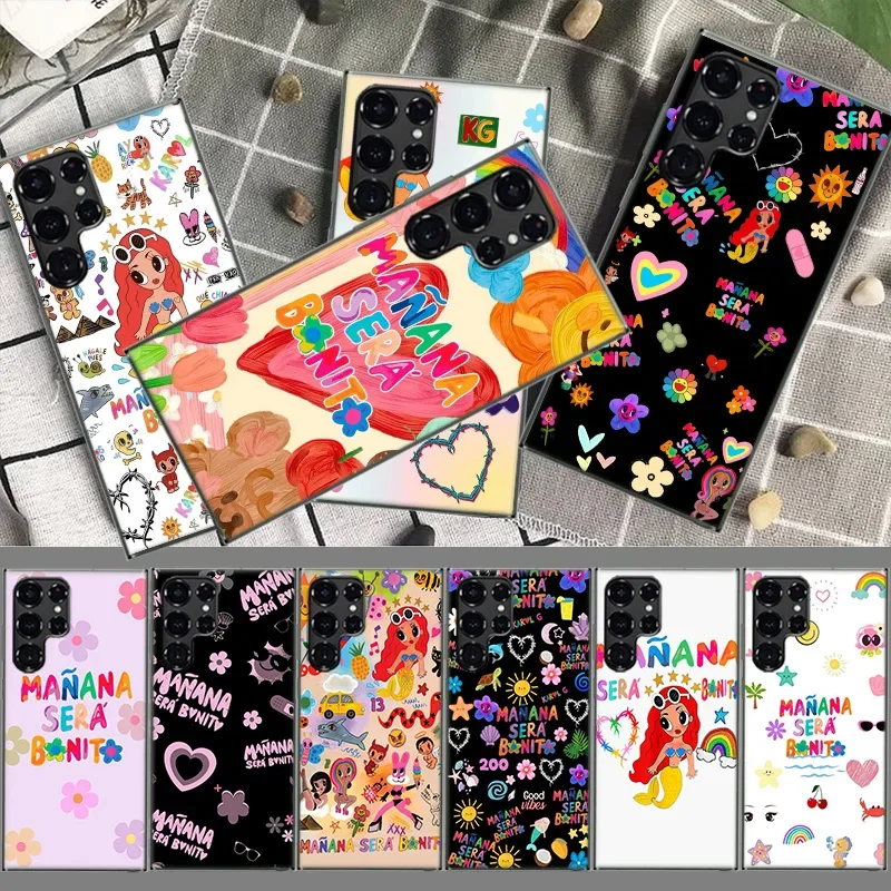 Karol G M-Manana Sera B-Bonito Coque For Samsung S23 S22 S24 Ultra 5G TPU Phone Galaxy Cover S21 S20 FE S10 Plus S10E S9 S8 S7 E