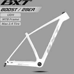 BXT T1000 카본 MTB 자전거 프레임 29er UDH 행어 12x148mm 부스트 풀 인터널 루팅 BSA T47 하드테일 산악자전거 프레임 특가 판매