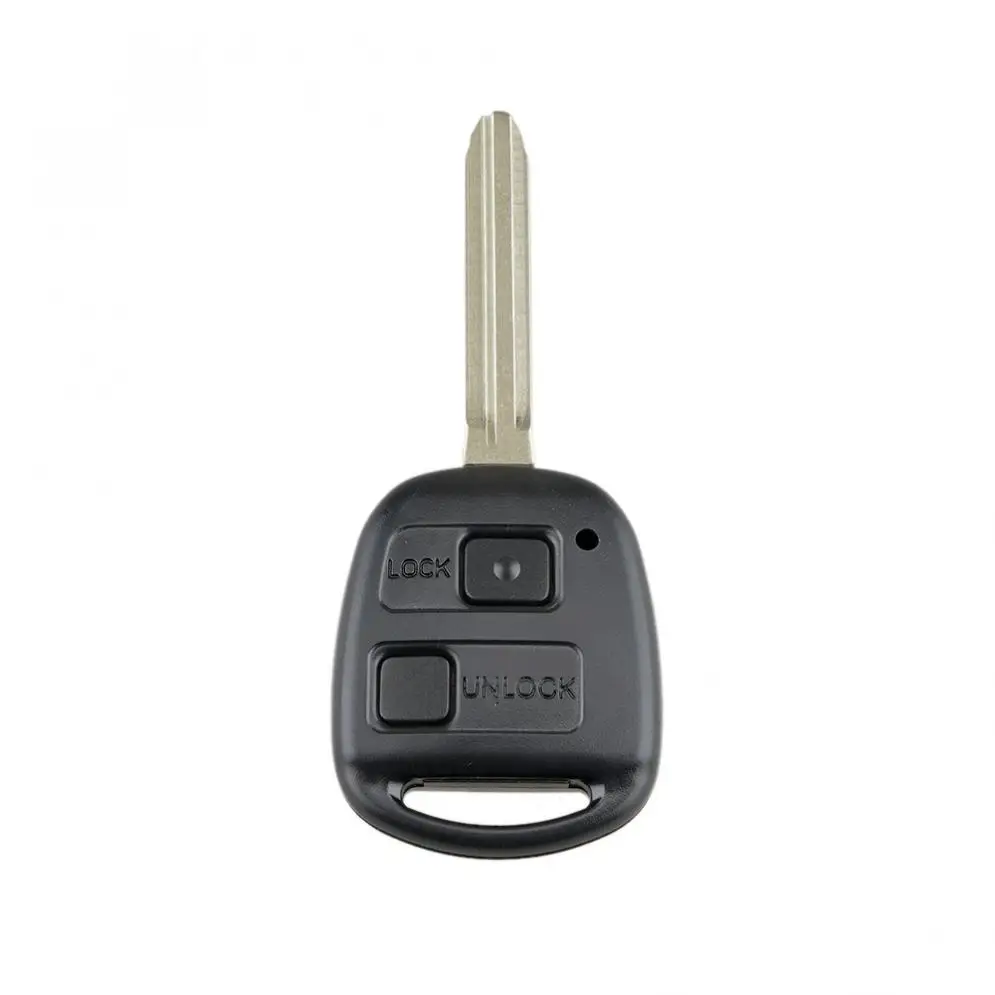 433Mhz 2 Buttons Car Remote key with TOY43 Blade Fit for Toyota RAV4 Prado Tarago Kluger Avensis 2003 - 2010