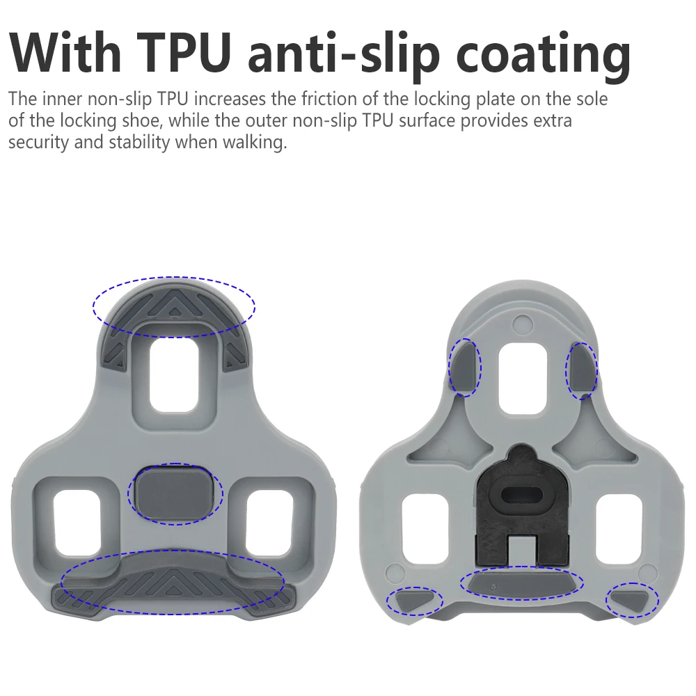 TTPRO for KEO Bike Cleats for LOOK KEO Road Bicycle Pedals Cleat Self-locking 0/4.5/9 Degree Durable Pedal Cleats Cycling Clip