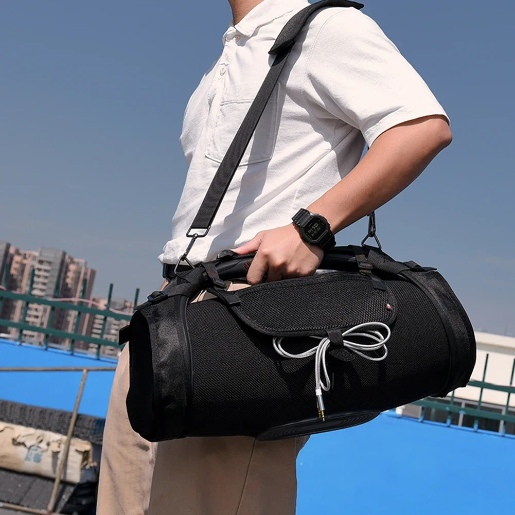Portable Audio Storage Bags Sets With Shoulder Strap Accessories Mesh Bag Fall-proof Adjustable for JBL BOOMBOX 3/2/1 Generation