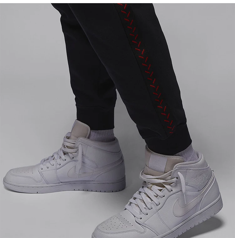 Nike Original Jordan Flight MVP Fleece-gefütterte Herren-Jogginghose FN6357-010 – Detail 7