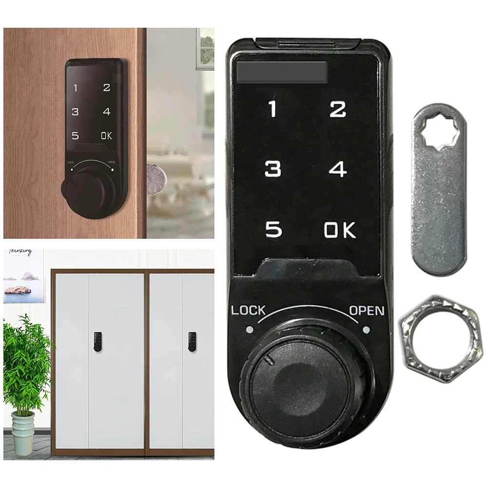 

1pc Drawer File Cabinet Touch Screen Digital Electronic Password Door Lock 20mm 30mm For Various Furniture Pieces Hardware