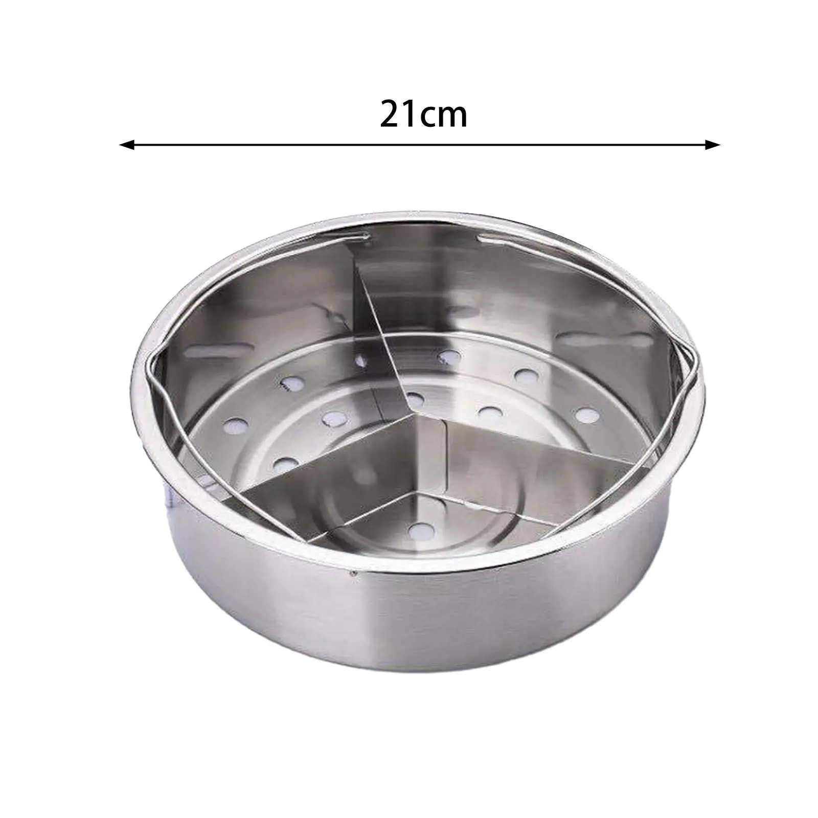 Stainless Steel Steamer Basket Round Multifunctional Steamer Insert Veggie Steamer Basket for Chicken Eggs Dumpling Vegetables