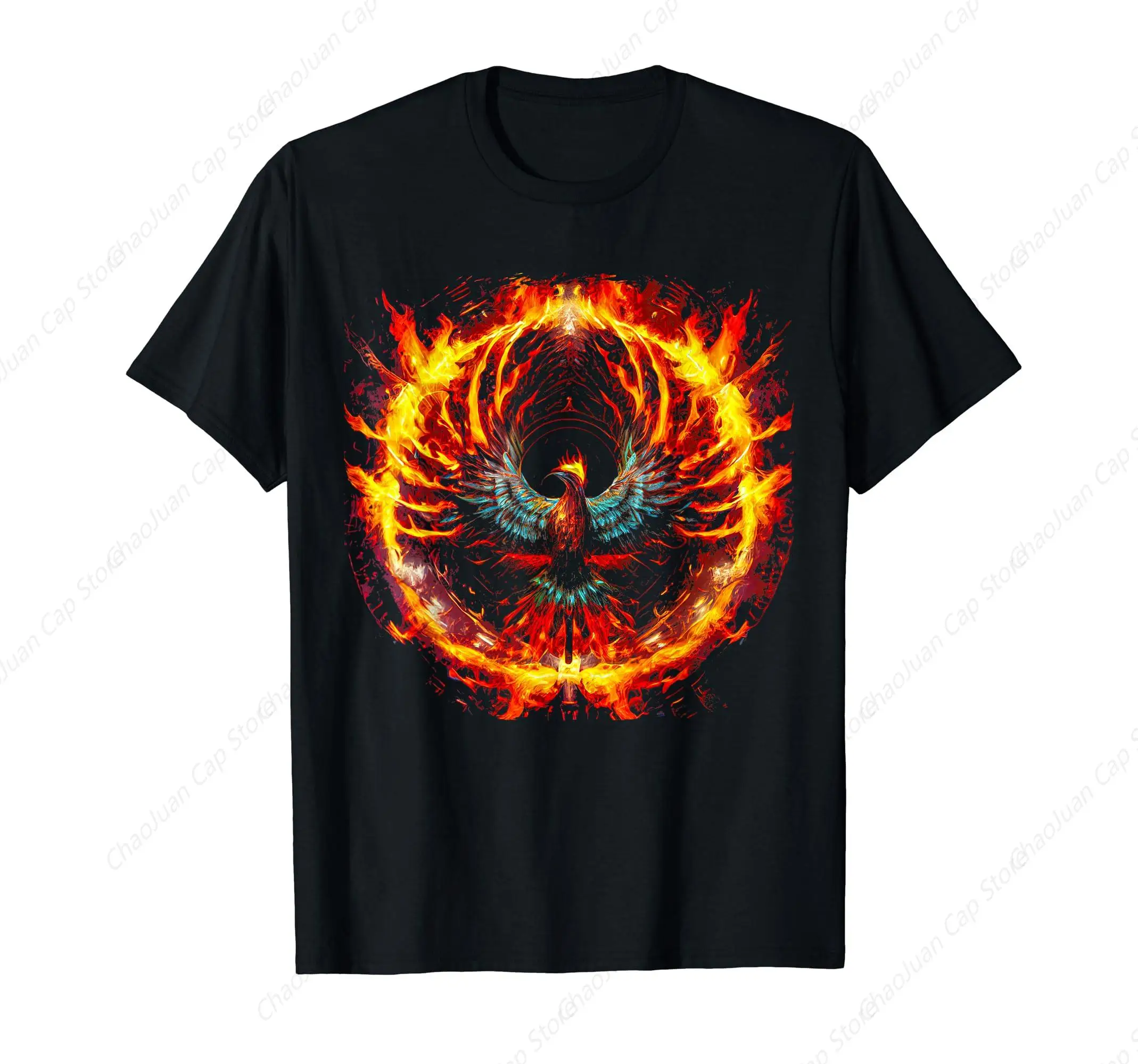 Fire and Phoenix Mythical Bird Rising Born Again T-Shirt