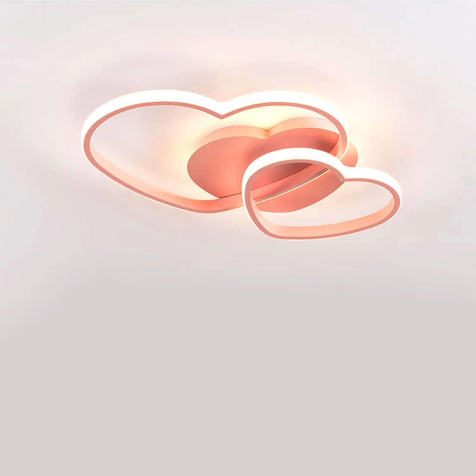 Imagem -03 - Luzes de Teto Led Heart Shape Lâmpada para Meninas do Casamento Quarto Mulheres Casa Princesa Meninas