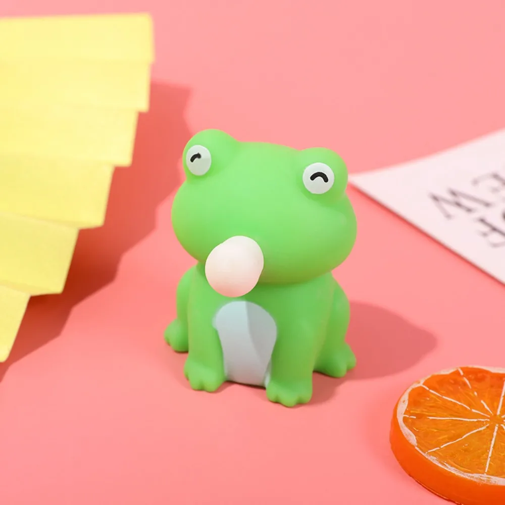 Slow Squeeze Frog Squeeze Bubble Spitting Toys Tortoise Pinching Music Pinch Fidget Toy Pu Cartoon Soft Pinch Toys Boy