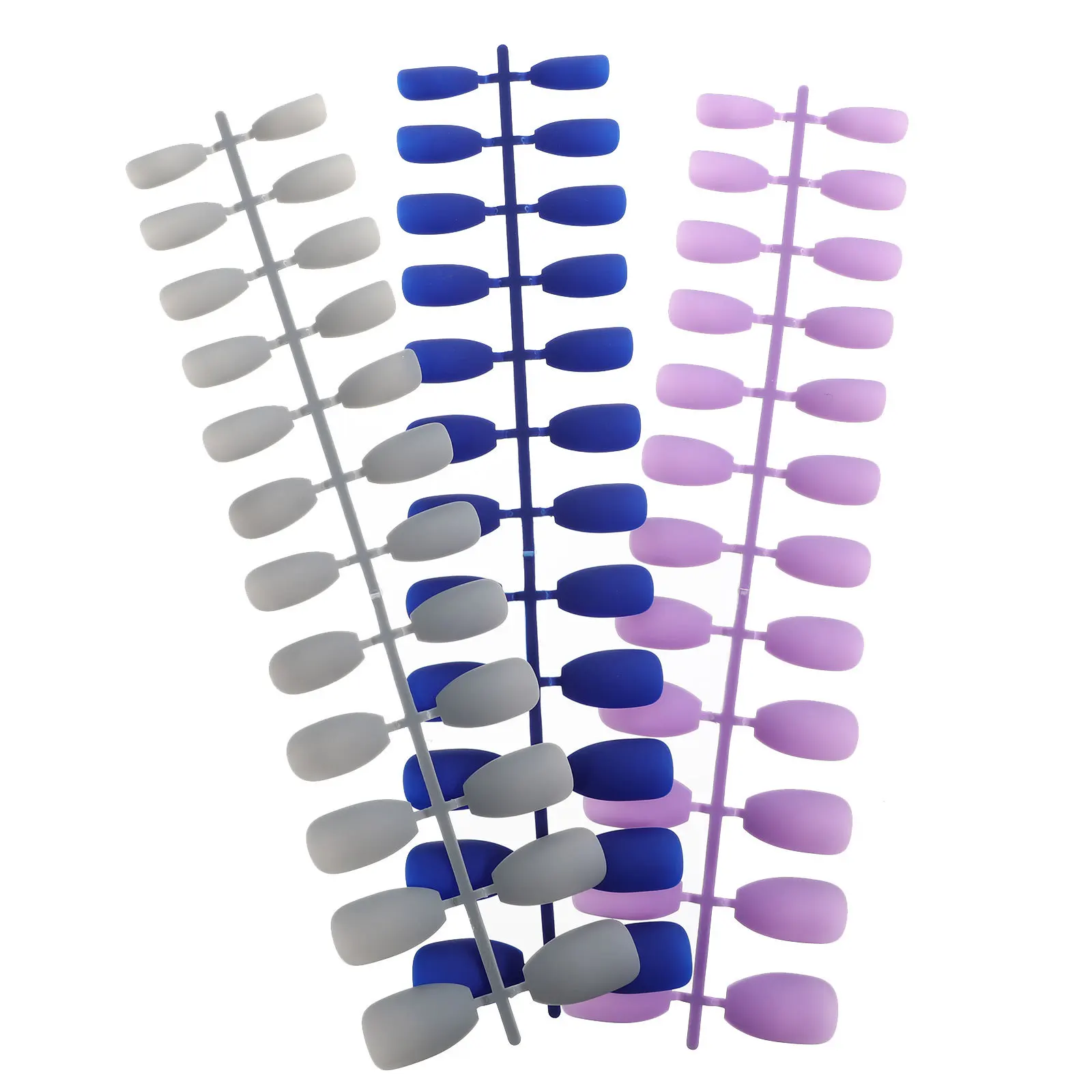 72 قطعة من أظافر التابوت غير اللامعة بغطاء كامل للأظافر المزيفة وملصقات مانيكير أنيقة لحفلات الزفاف وأطراف أظافر #3