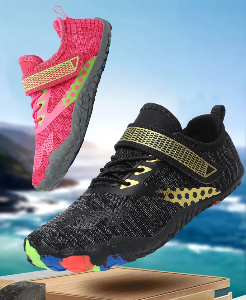 Kinder Aqua Schuhe Schnell trocknend Strand Barfuß Wasser Schuhe Jungen Mädchen Turnschuhe Schwimmen Bootfahren Outdoor Waten Sport Schuhe – Detail 2
